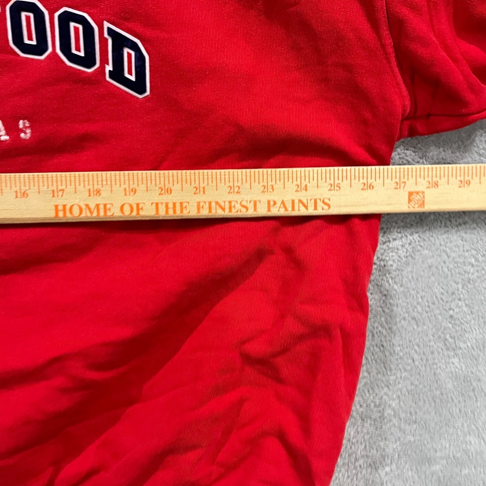 Vintage 1998 Planet Hollywood Sweatshirt Mens Large Red Crew Neck Spellout Logo - Picture 7 of 9